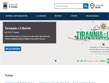 Tablet Screenshot of comune.cesena.fc.it